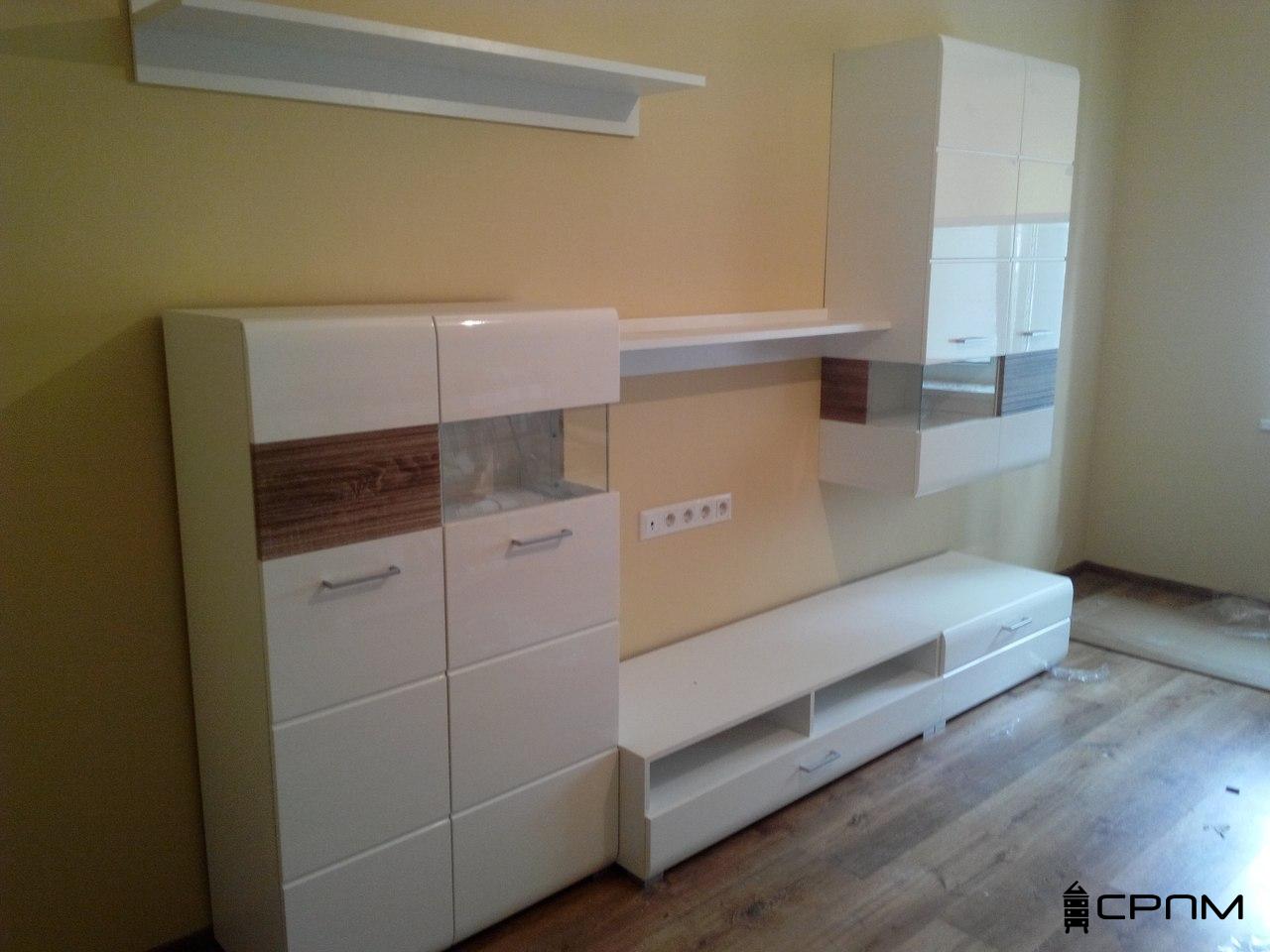 складання меблів брв київ српм монтаж стінки black red white вітальня
