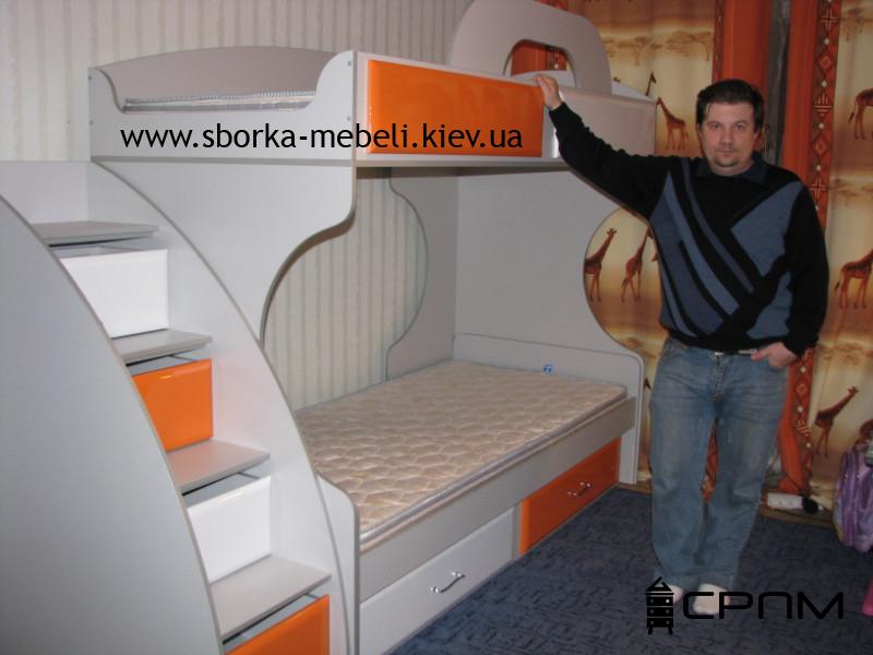  Монтаж дитячого ліжка зі сходами-ящиками Олексій Крохмалюк приватний клієнт